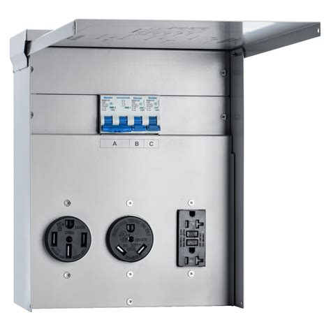 30 20 amp outdoor electrical enclosure|Temporary Power Outlet Panel, Briidea RV Panel .